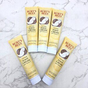 5 PACK Burt’s Bees Softening Foot Cream w/ Coconut Oil 4.3 oz Dry Feet Vitamin E